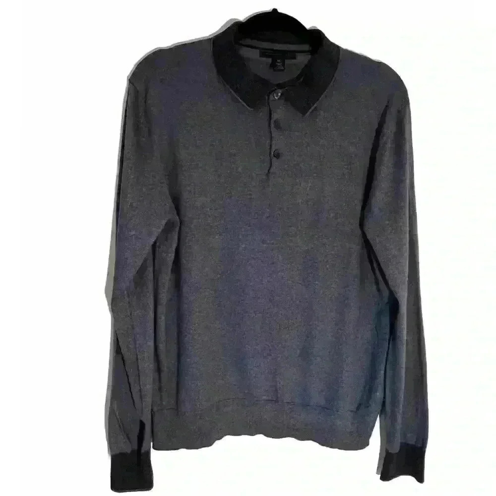 Banana Republic Luxury Blend Silk & Cotton Blue Men’s Shirt Size M